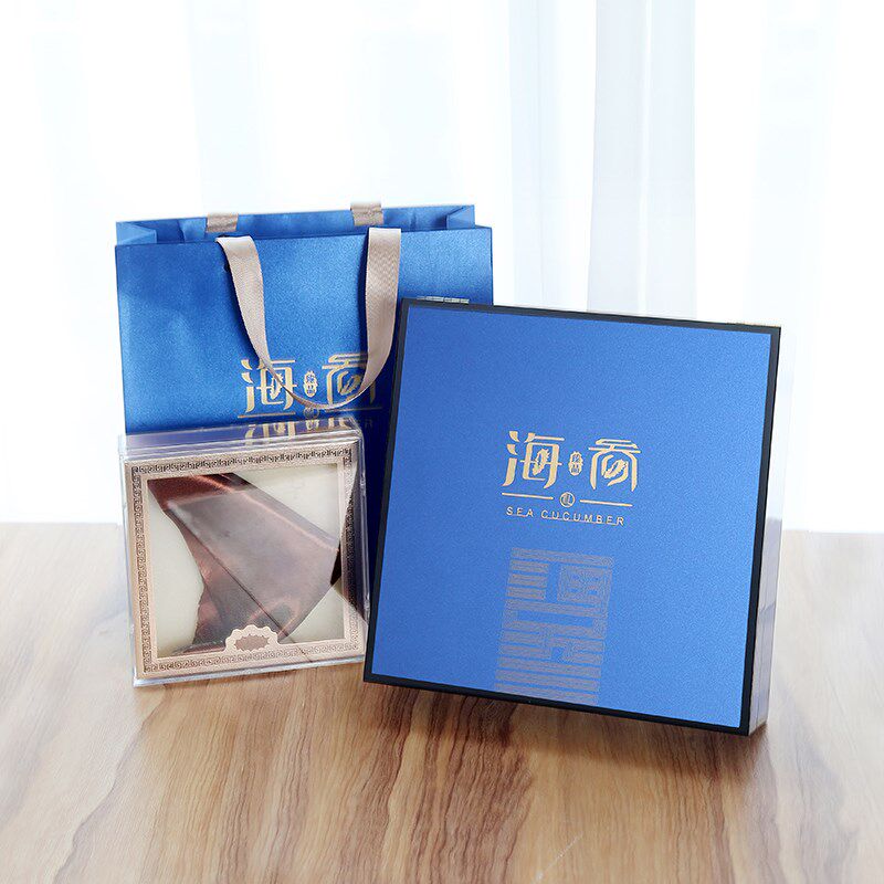 海参礼盒空盒档烤漆木盒半斤一斤速发淡干通用包装盒礼品盒