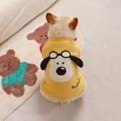 狗狗衣服夏季 宠物法斗泰迪比熊博美小型犬猫咪可爱飞行员衣服 薄款