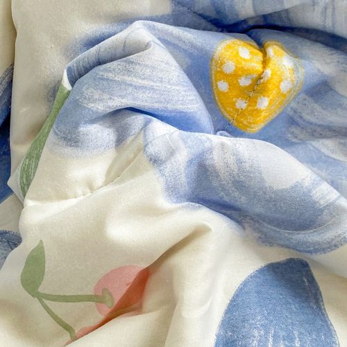 a类里外全棉夏被空调被纯棉全棉可机洗儿童宝宝四件套棉花夏凉被