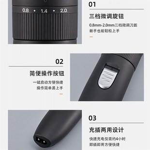 14年老店神剑牌电推剪专业理发18650充电电推剪剃头刀发廊店全家