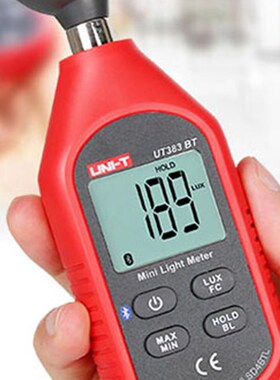优利德照度计测光仪数字式色温光谱测试仪亮度表UT383BT/UT383
