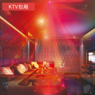 8孔128图案旋转彩灯闪灯ktv酒吧氛围家用装饰客厅七彩变色星空灯