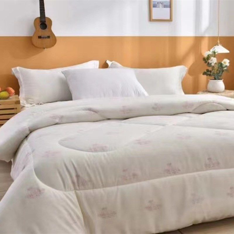 【超级工厂】定制羊奶亲肤被会销礼品加厚吻肤冬被羊奶店专用,床上用品,化纤被,淘宝优惠券,粉丝福利购,淘宝优惠卷