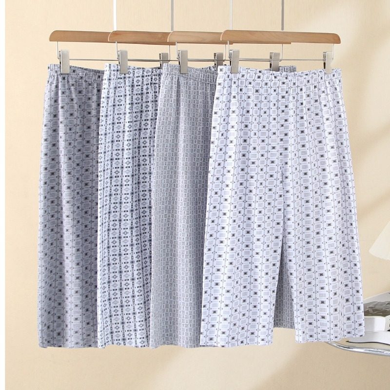 夏季薄款宽松睡裤男士纯棉空调裤大码家居裤全棉男款老人七分短裤,女士内衣/男士内衣/家居服,睡裤/家居裤,淘宝优惠券,粉丝福利购,淘宝优惠卷