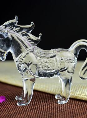 水晶十二12生肖鼠牛虎兔龙马羊猴鸡狗猪属相玻璃摆件工艺品