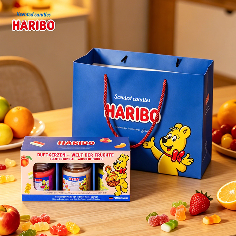 HARIBOCandle德国进口哈瑞宝香薰蜡烛礼盒装精油香氛新婚生日礼物