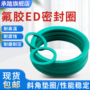 氟胶ED耐高温密封圈E型柱端DIN3869型管流体接头堵头斜角垫圈FKM
