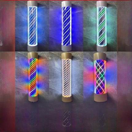 新款网红潮店定制美发店转灯超亮挂墙led发廊门头防水半圆灯箱