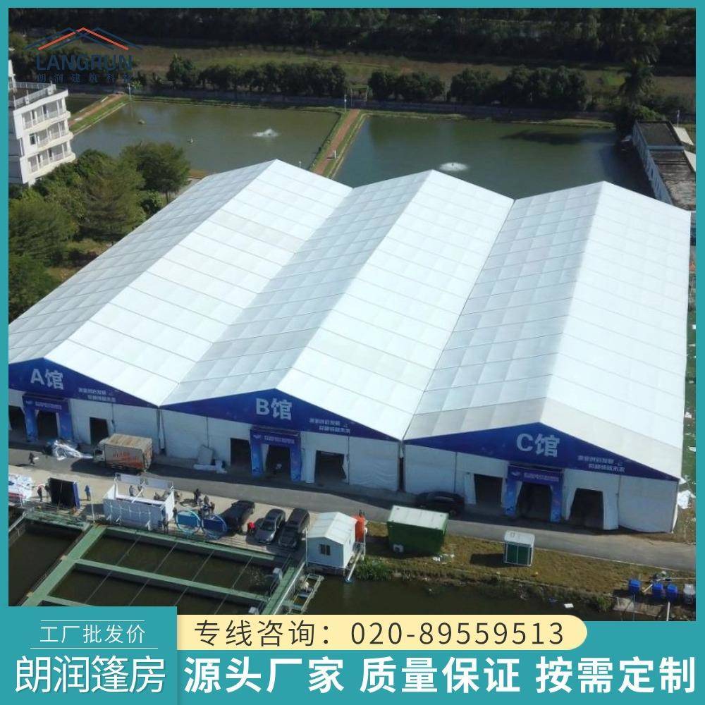 蓬房展会演出活动车展览欧式展销商业铝合金可拆装人字顶篷房跨境