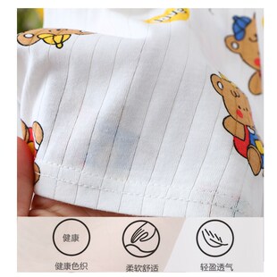 纯棉套装 衣服分体装 夏季 男童空调服女童睡衣宝宝短裤 薄款 婴儿短袖