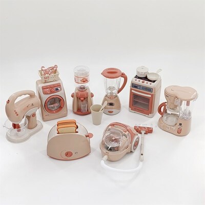 儿童过家家电动厨房切切乐玩具男女孩仿真厨具小家电做饭煮饭套装