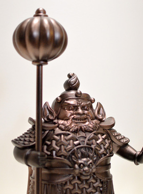 新中式门神摆件玄关酒柜办公室家居装饰护宅书房客厅复古高端茶室