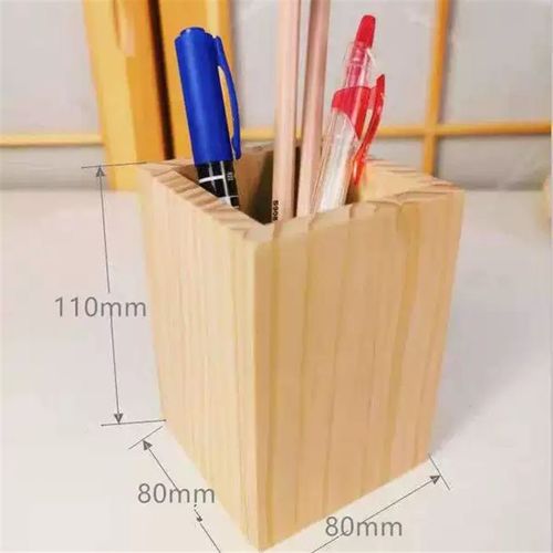 手工笔筒盒半成品材料包幼儿园小学作业diy制作劳技课木工坊木料