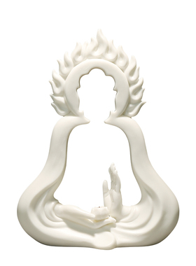 如来佛陶瓷创意个性摆件办公室酒柜桌面玄关装饰品禅意家居摆设品