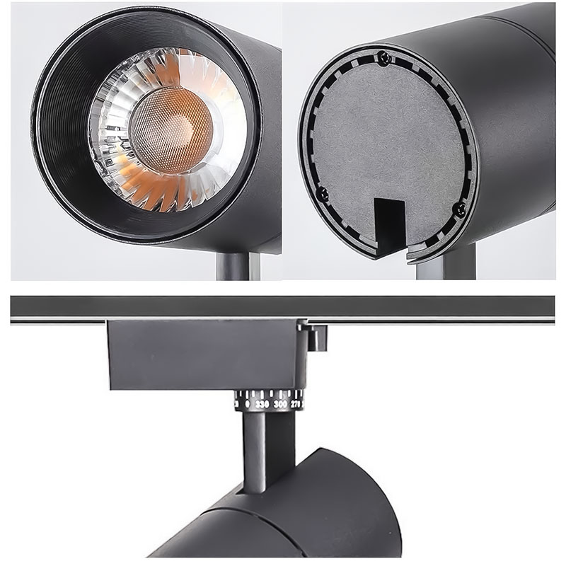 轨道灯led射灯服装店铺COB商用明装30W导轨式家用女装超市洗墙灯