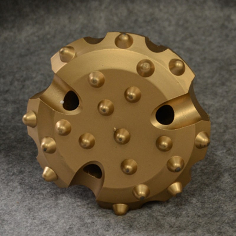 潜孔钻头低风压100mm到130mm合金钎具潜孔钻机90A冲击器钎头钻头