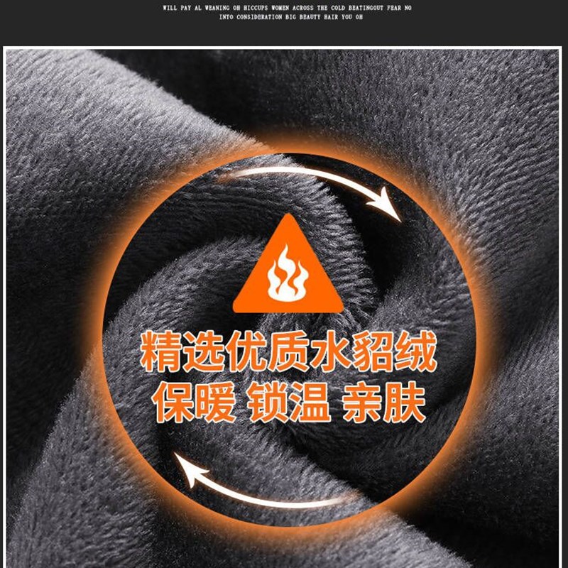 男士牛仔裤2022年新款休闲大码外穿束脚工装加绒加厚长裤子秋冬季