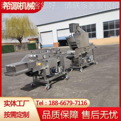 产新品肉饼浆油炸线上XYG-600 鱼排裹糠油炸生线 YGX-600型鸡块生