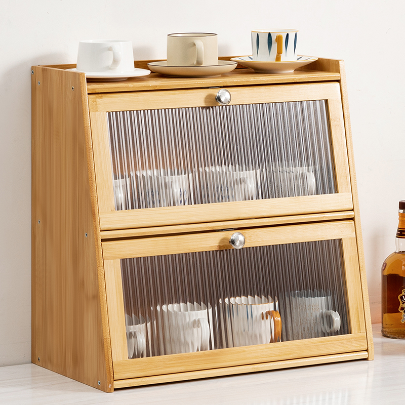 杯架子置物架放玻璃杯防尘收纳轻奢茶杯办公室客厅厨房桌面收纳盒