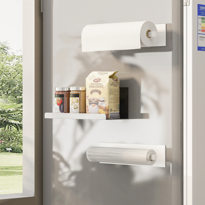 简约厨房磁铁吸附置物架家用壁挂式储物挂架冰箱侧吸附储物置物架