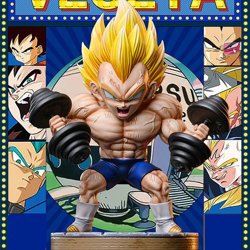 七龙珠汽车摆件肌肉健身贝吉塔手办悟空车载中控台公仔车内装饰品