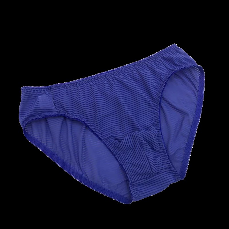 性感日单男式弹力柔软面料简约条纹女版男士花边日常舒适三角内裤