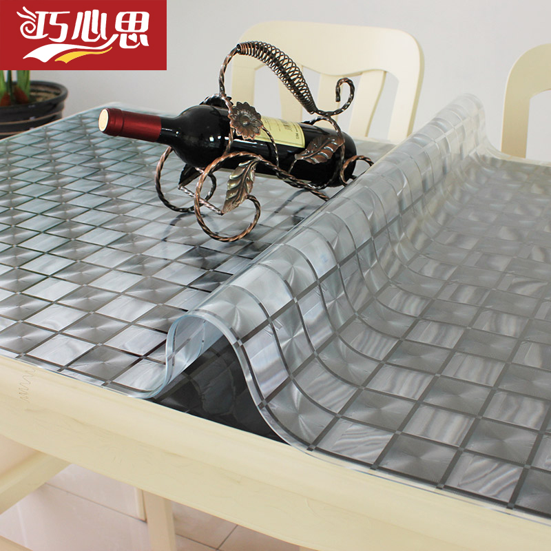 PVC防水防烫桌布透明软玻璃水晶板塑料餐桌布茶几垫台布桌垫胶垫