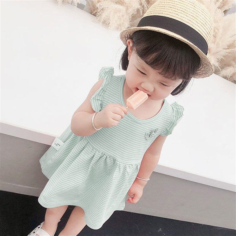 1岁女宝宝背心裙新款夏装洋气2公主裙女童夏季连衣裙百搭纯棉裙子