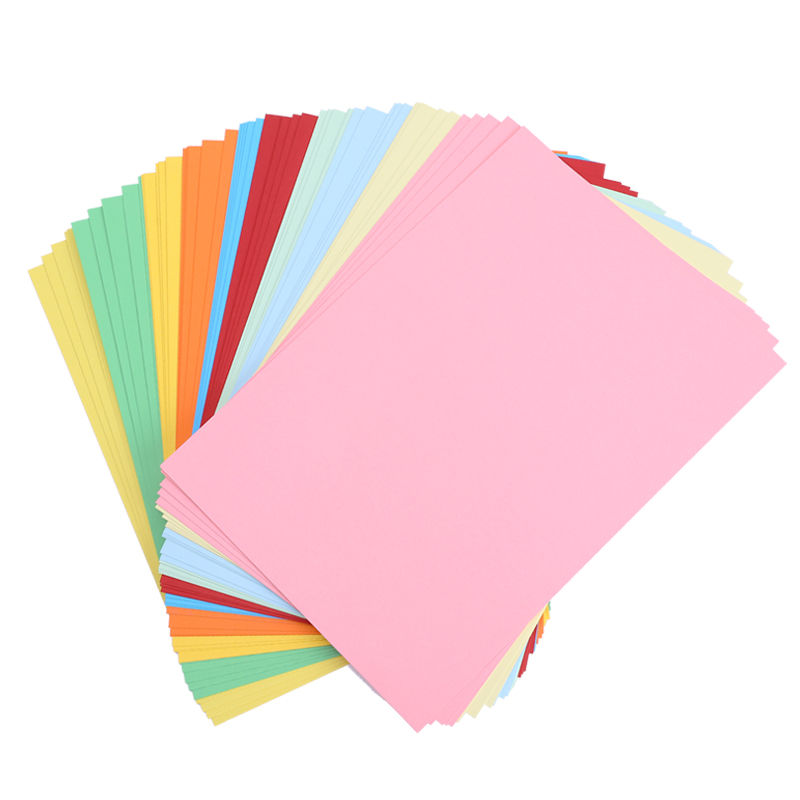 A4彩色卡纸手工硬加厚卡片纸儿童DIY制作材料纸大张画画装饰布置