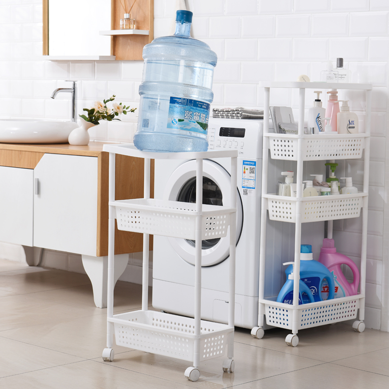 22CM夹缝置物架厨房冰箱缝隙收纳架可移动卫生间间隙整理架落地窄