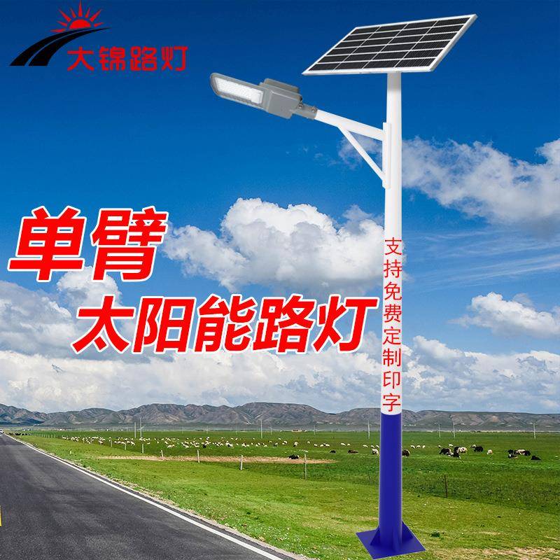 路灯户外市政工程款新农村道路照明高杆灯可印文字logo灯杆