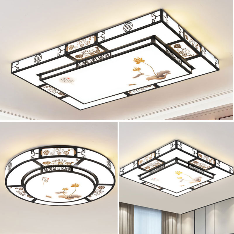 客厅主灯2021年灯具家用现代简约客厅灯卧室客厅灯新中式LED吸顶