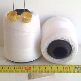 缝纫线粗线缝被子线家用手工针线白色手缝衣服红黑色无漂白纯棉线