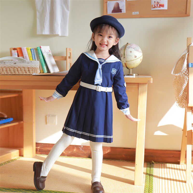 【花生酱家】*航海歌*水手服连衣裙 儿童jk制服海军学院 2022春款