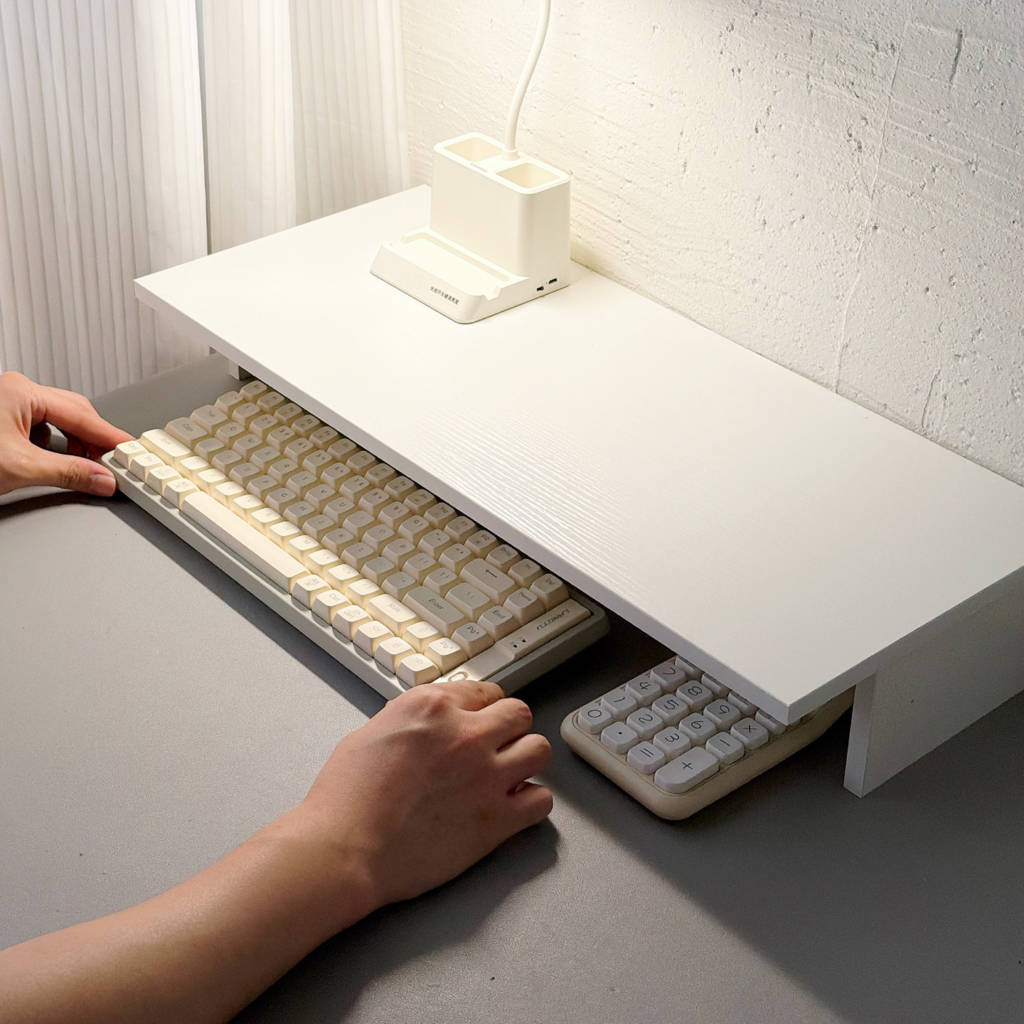 桌缝延长置物架子学生书桌增高架