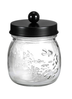 MasonJar乳液器玻璃罐洗手液瓶创意分装按压式棉签棉球瓶套装组合