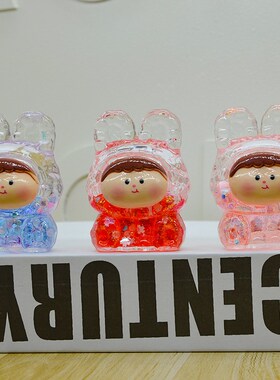 爆闪透色大号莉莉丝可爱迷你李四diy饰品潮玩礼挂饰桌面车载摆件