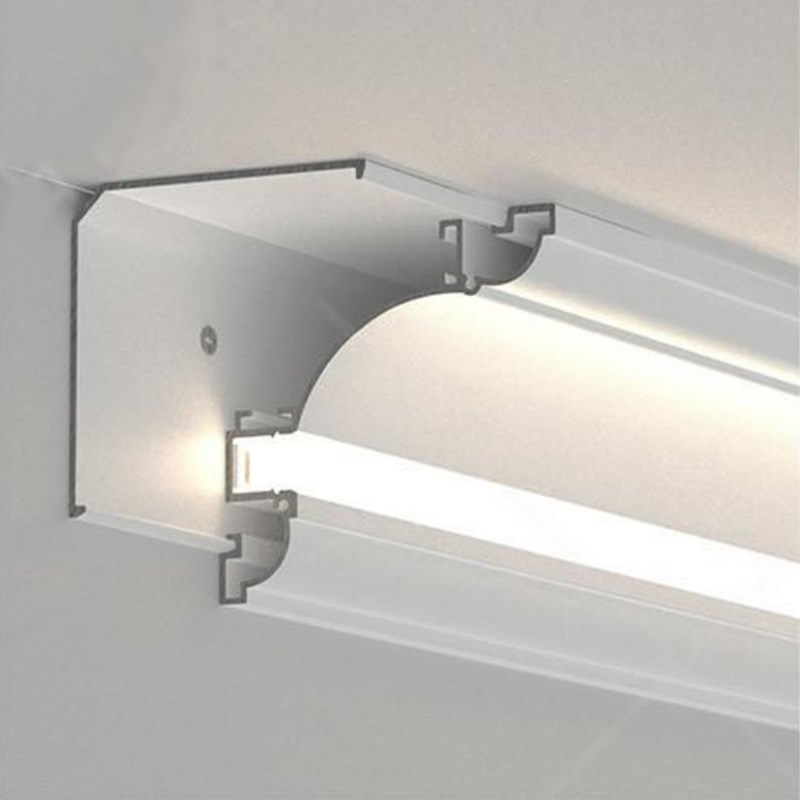 发光石膏线客厅卧室明装免吊顶免开槽智能LED洗墙氛围顶角线条灯