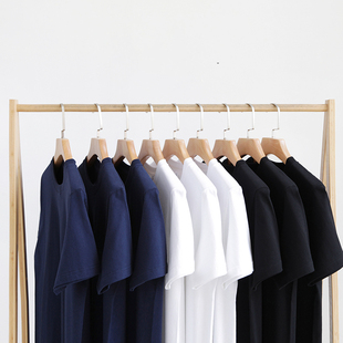 T恤精梳纯棉厚实不透多色 圆领高品质短袖 Qki精选 7.8oz重磅男装