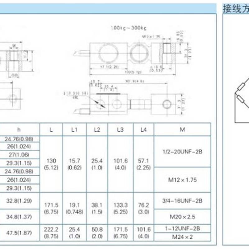 ZEMIC  BM8D 称重传感器高精度测力传感器1吨2吨3吨5吨