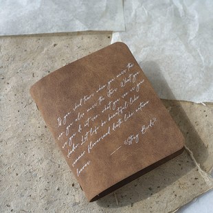 墨下【灵感札记】M5A6A7活页定页手账本外壳复古TN旅行手帐日记本