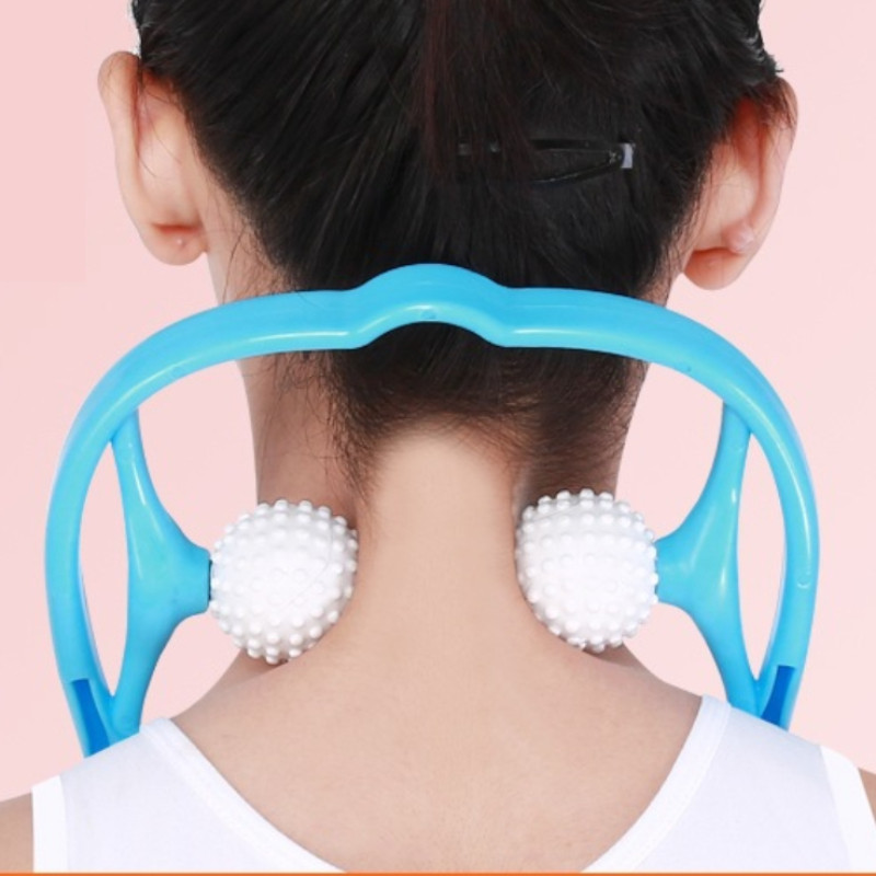 手动揉捏式颈椎按摩器家用颈椎夹脖子颈部疏通肩颈酸痛按摩仪神器,居家日用,手动按摩器,淘宝优惠券,粉丝福利购,淘宝优惠卷