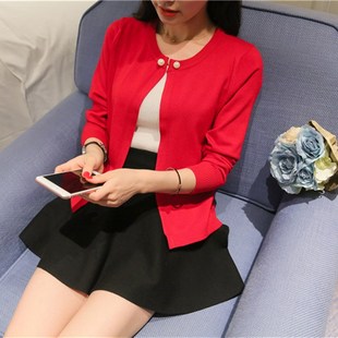 2020年新款 薄外套春装 配裙子网红毛衣外搭小披肩春秋 女开衫 针织衫