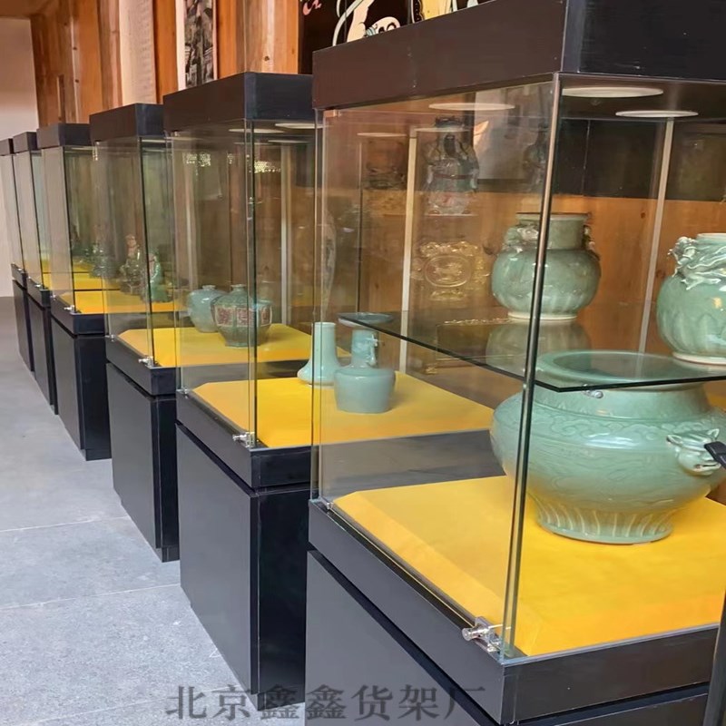 定制博物馆展示柜珠宝古董瓷器文物展览柜艺术雕像玻璃柜台陈列柜