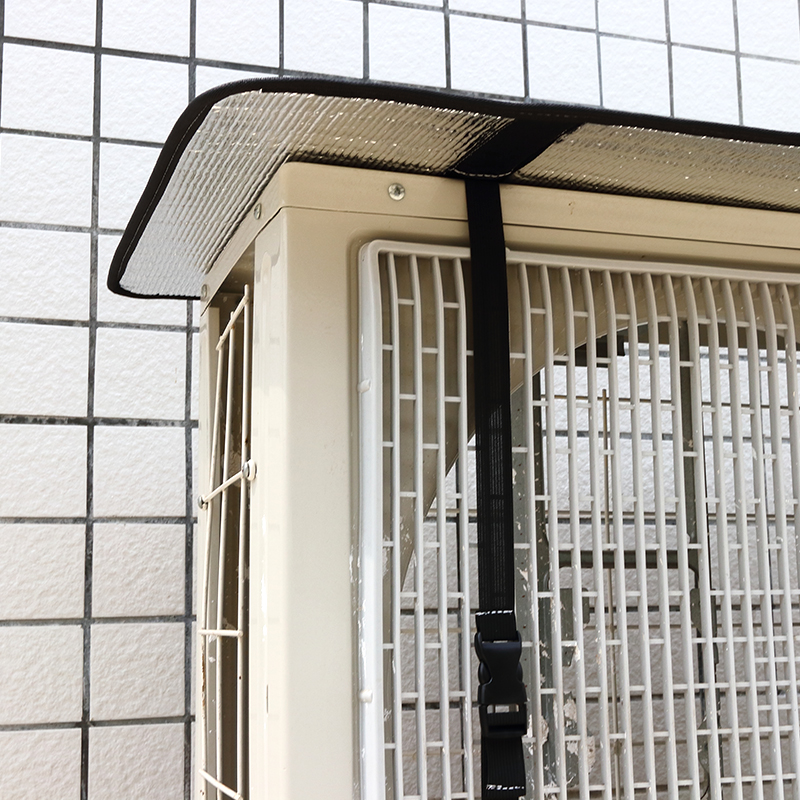 空调外机保护罩防晒隔热挡雨防滴水铝膜盖顶加宽遮挡耐腐蚀1-10匹