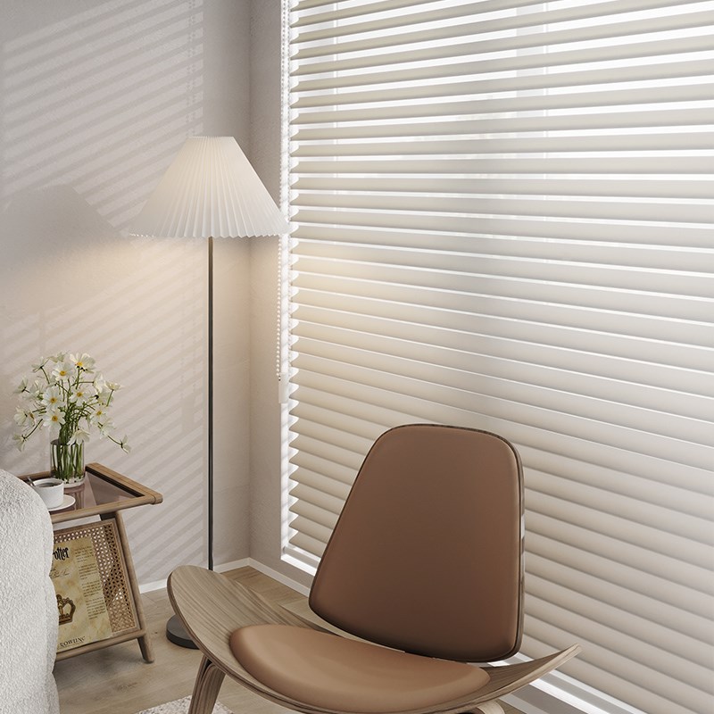 卡慕昂智能电动香格里拉窗帘百叶帘拉卷帘客厅阳台卧室免打孔卷帘