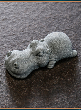 青砂石鱼缸造景龙鱼精品茶宠摆件 家居祝福创意送礼桌面镇纸 鱼龙