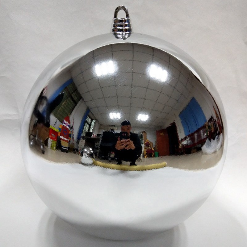 高端彩色橱窗装饰球圣诞球高光反光球UV电镀球不锈钢镜面效果球