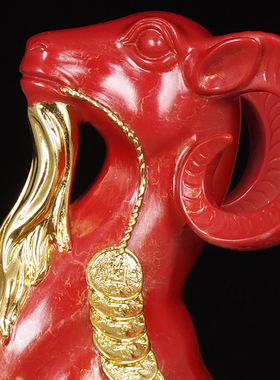 三羊开泰招财十二生肖羊摆件创意办公室工艺品客厅家居酒柜装饰品