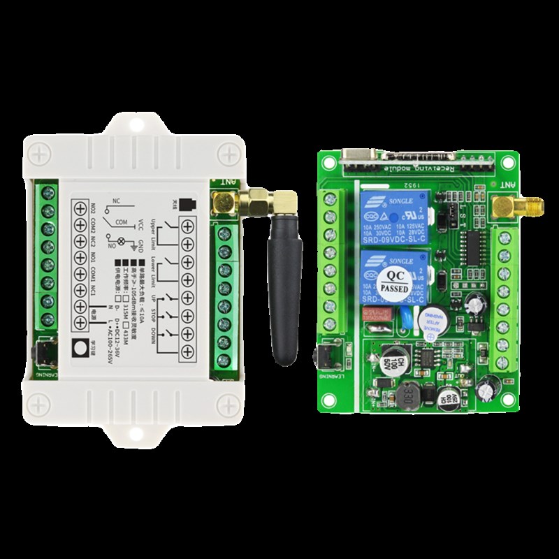 12-24V伏两2路无线大功率遥控开关电机正反转/闸机推杆控制器水泵